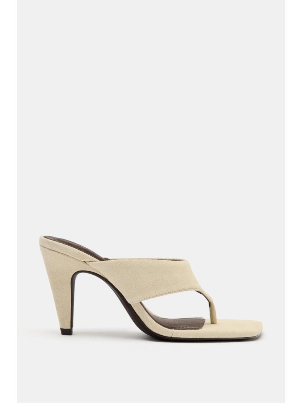 ZARA SUEDE HEELED SANDALS - Picture 1 of 5